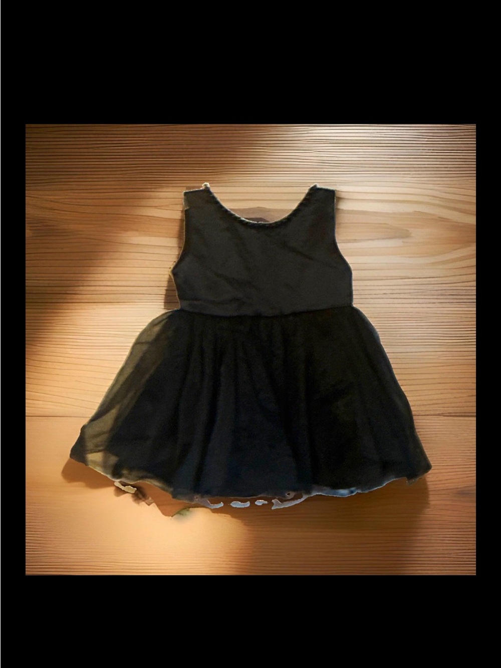 Source Unknown Black Sleeveless Tulle Party Dress